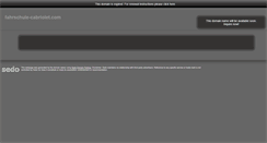 Desktop Screenshot of fahrschule-cabriolet.com
