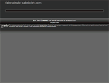Tablet Screenshot of fahrschule-cabriolet.com